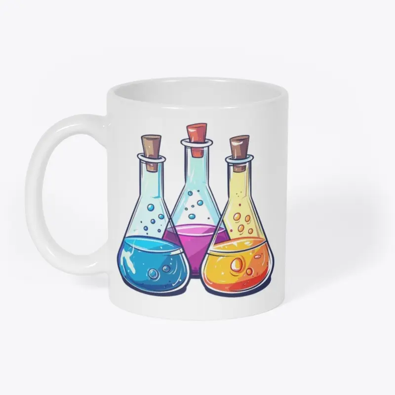 Colorful Erlenmeyer Flasks